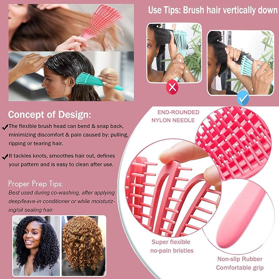 Ergonomic Hair Brush Detangling  Scalp Massage Ashowner™