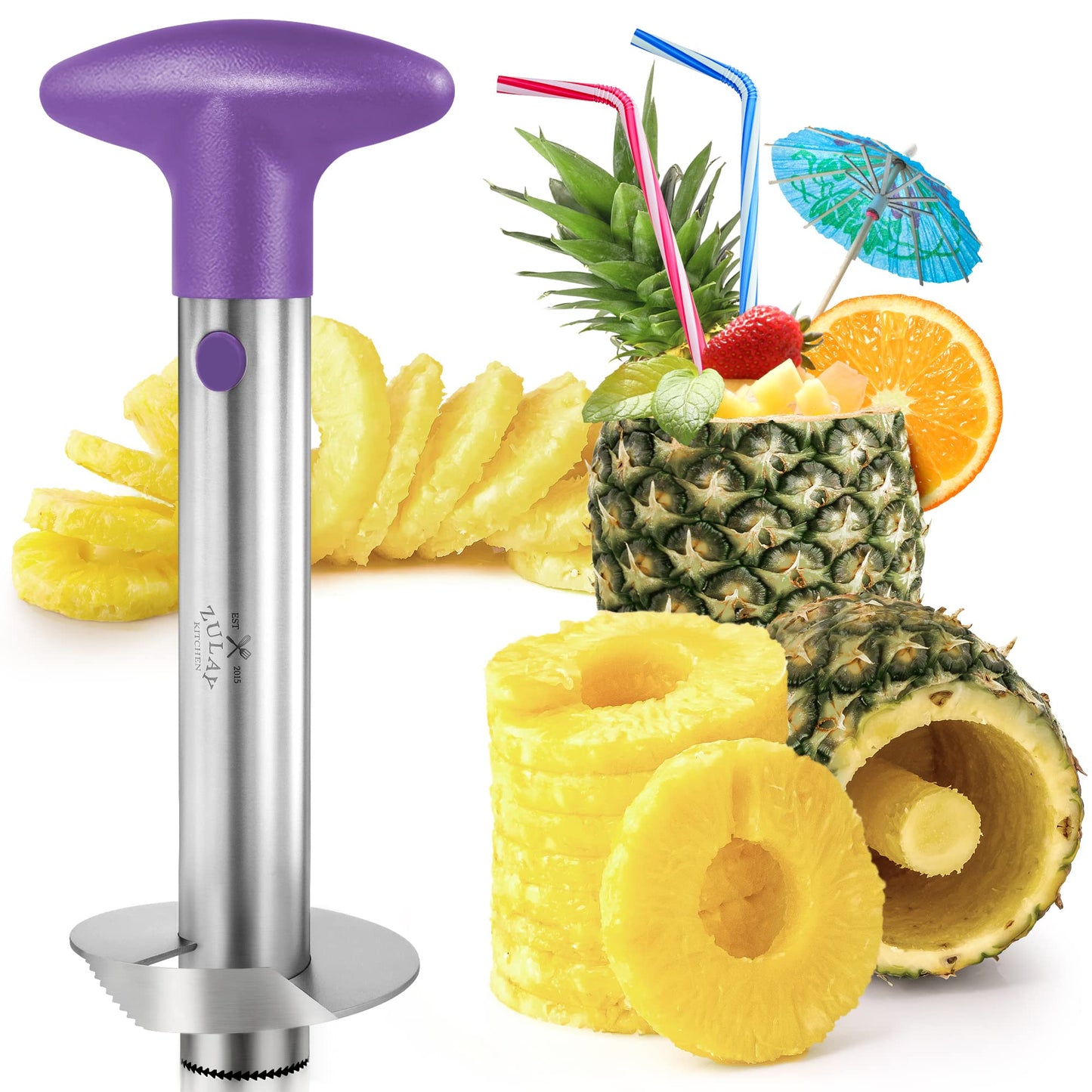 Stainless Steel Pineapple Peeller Meijuner™️ Corer Slicer Spiral Cutter Fruit Kitchen™️