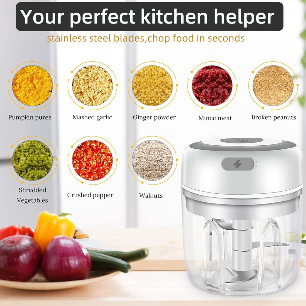 Electric Kitchen Food Chopper SweetBlend™ USB Portable