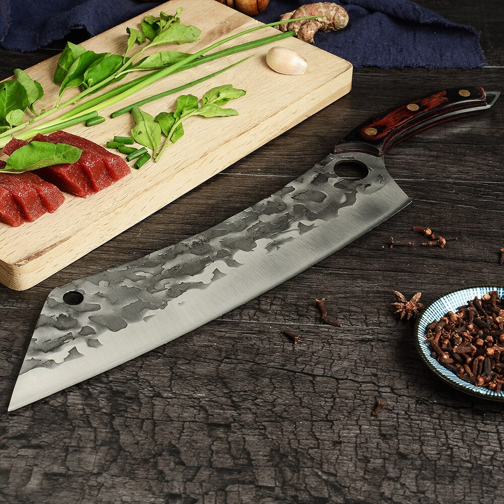 Sowoll Kitchen Knife™ High Carbon Steel 12 Inch Long Chef Knife Forged