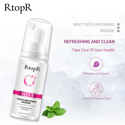 RtopR Teeth Cleansing Whitening Mousse Removes Stains