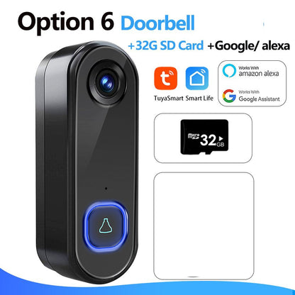 TUYA Video Doorbell WiFi  Wireless Outdoor Waterproof IP65 Alexa Google Home