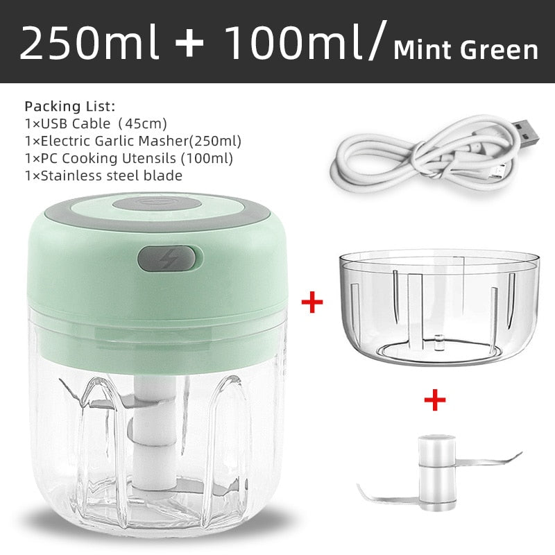 Electric Kitchen Food Chopper SweetBlend™ USB Portable