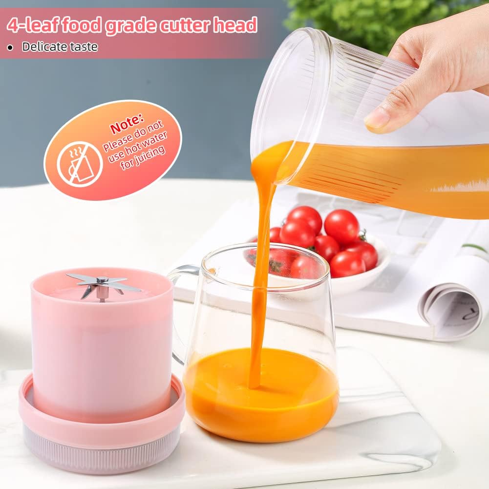 Mini Juice Blender Portable Electric™️  Juicer 6 Blades Shake Smoothie