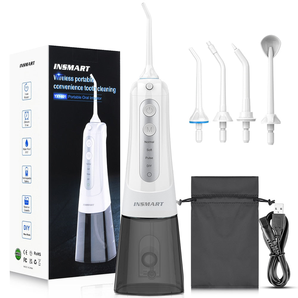 INSMART Oral Irrigator Dental Water Flosser Teeth Whitening Cleaner