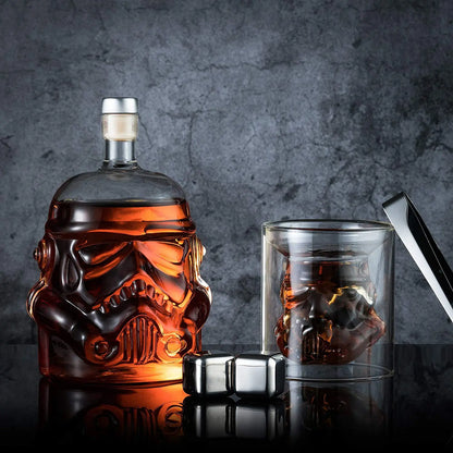 650ml creative Storm Trooper  Whiskey Decanter™ Crystal Glass Wine Bottle Magic