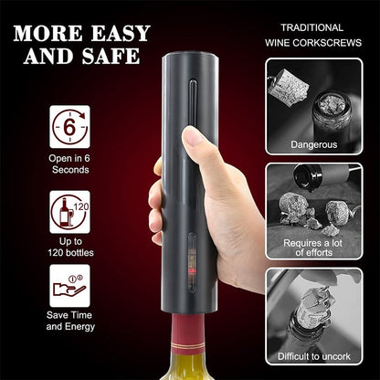 FLYMUYU™  Rechargeable Electric Wine Cutter Automatic Corkscrew