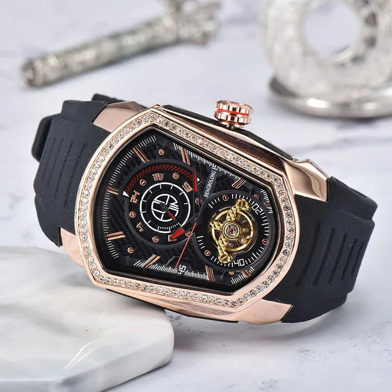 New Model Tourbillon Flywheel Device Mechanical Men's Wristwatch™ Waterproof