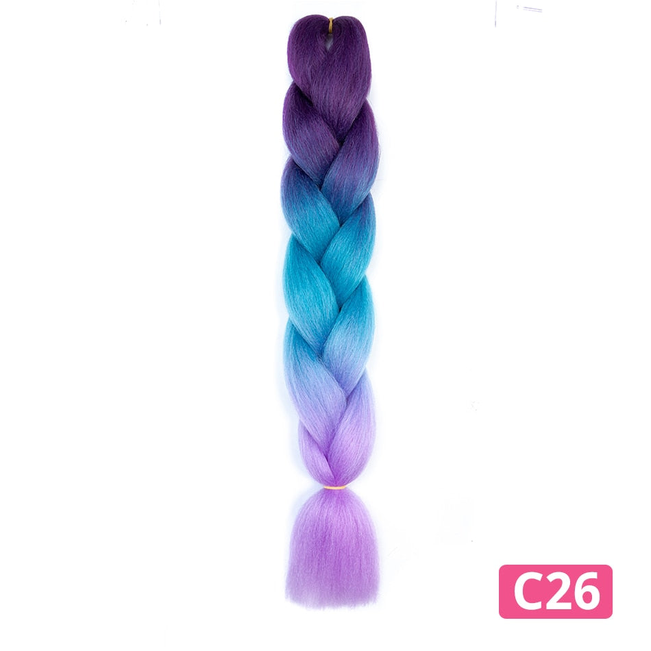 Colorful Hair for Braids Synthetic Braiding Extensions Jumbo ™