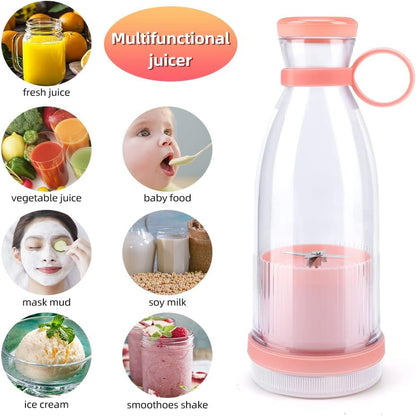 Mini Juice Blender Portable Electric™️  Juicer 6 Blades Shake Smoothie