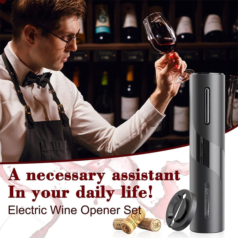 FLYMUYU™  Rechargeable Electric Wine Cutter Automatic Corkscrew