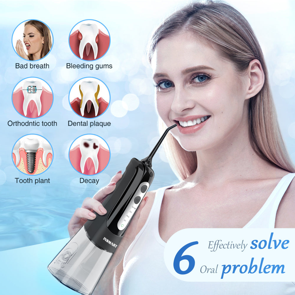 INSMART Oral Irrigator Dental Water Flosser Teeth Whitening Cleaner