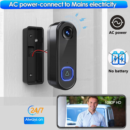 TUYA Video Doorbell WiFi  Wireless Outdoor Waterproof IP65 Alexa Google Home