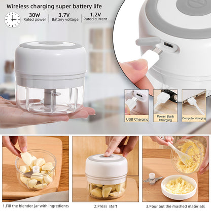 Electric Kitchen Food Chopper SweetBlend™ USB Portable