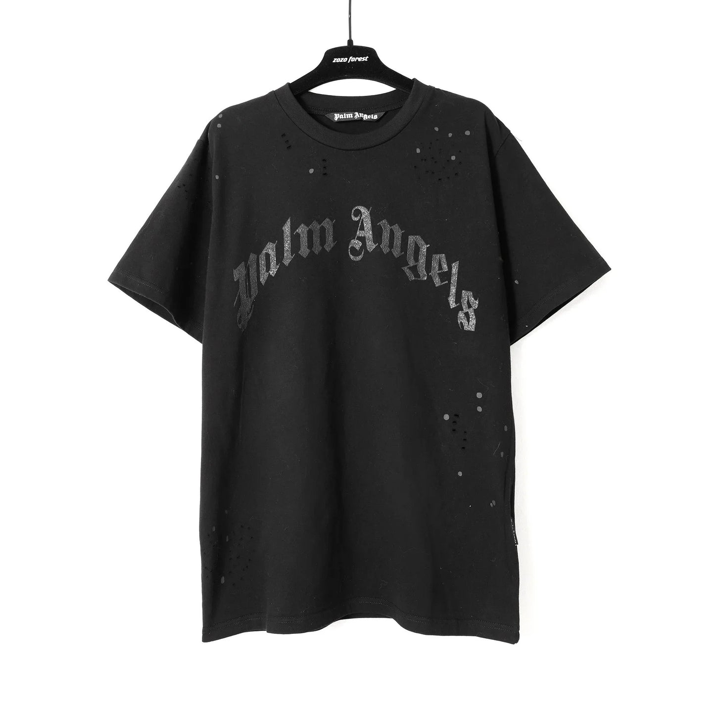 Palm Angels™ Summer Fashion Trend Ink Short-Sleeved T-Shirt Men & Women Cotton