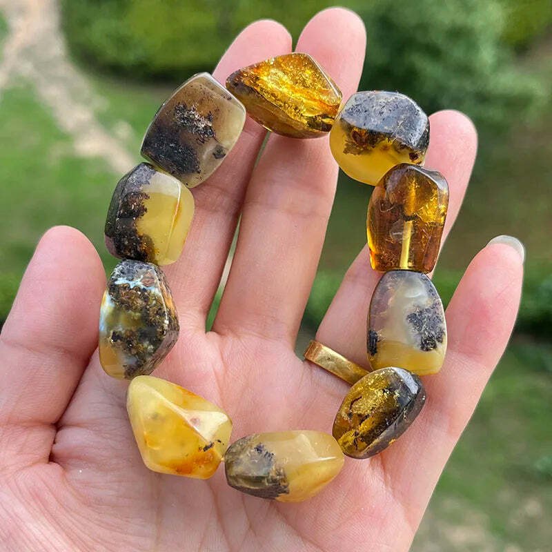 Medical Amber Bracelet Unique Designer Natural Stone Healing ™