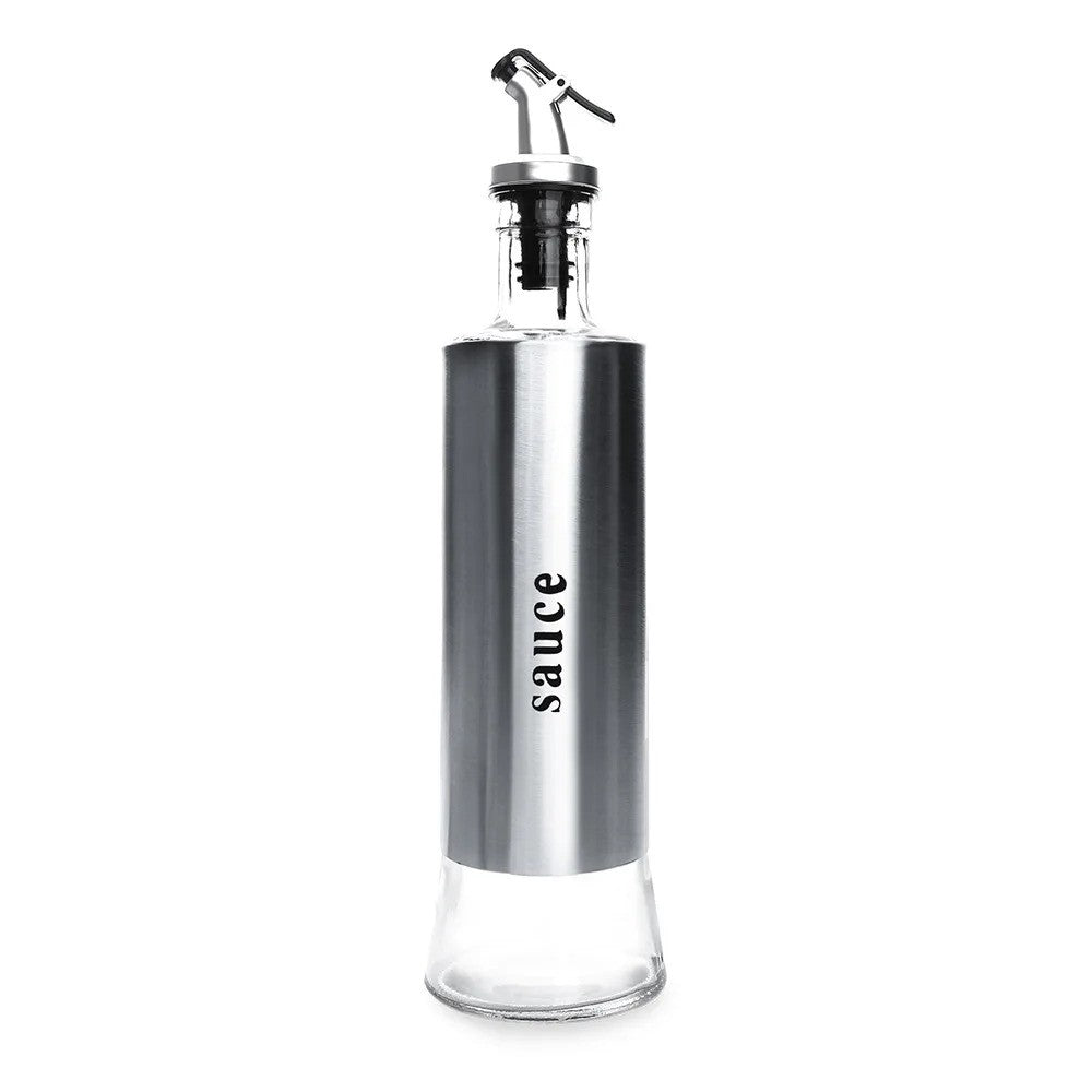 Stainless Steel Oil Bottle No-drip Bottles Sauce Vinegar Gourmet Elegance™