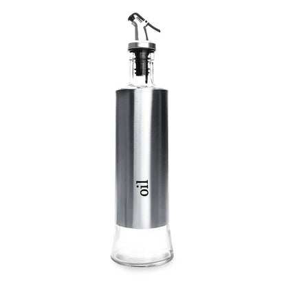 Stainless Steel Oil Bottle No-drip Bottles Sauce Vinegar Gourmet Elegance™