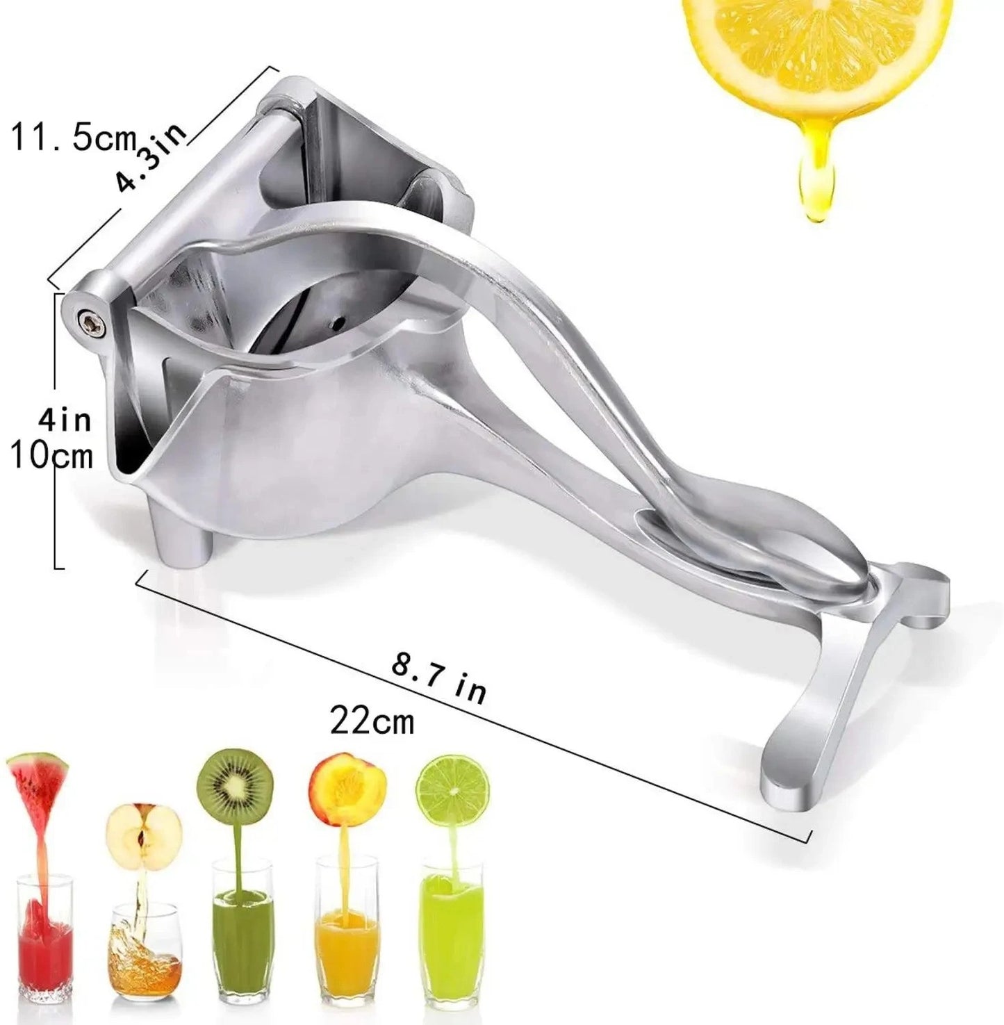 New Manual Juice Squeezer™ Stainless Steel Alloy Hand Pressure Juicer