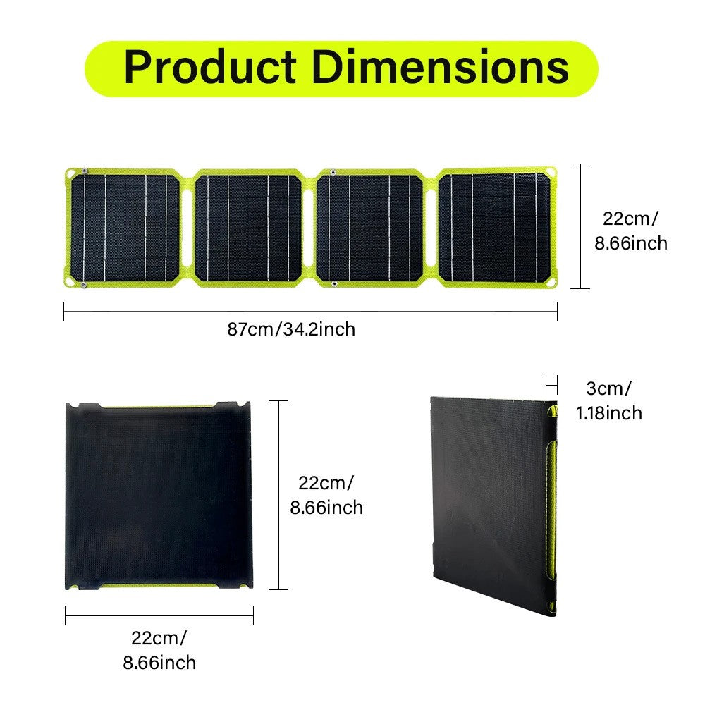 Outdoor Powerful Portable Solar Panel phone charger USB AC