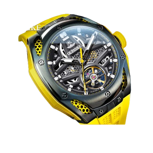 OUPINKE Automatic Mechanical Skeleton Flywheel Sport Men's Watches™