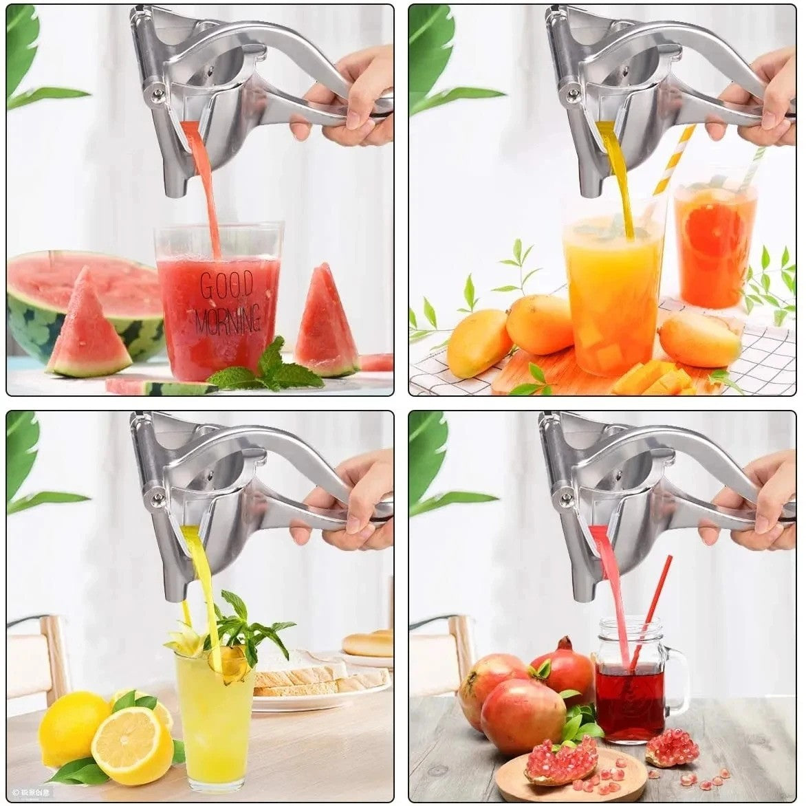 New Manual Juice Squeezer™ Stainless Steel Alloy Hand Pressure Juicer