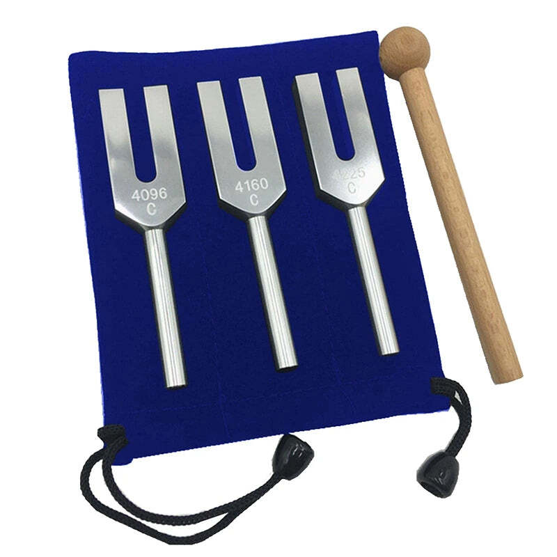 Cloth Bag Aluminum Yoga Change DNA Wooden Hammers Tuning Forks Set™