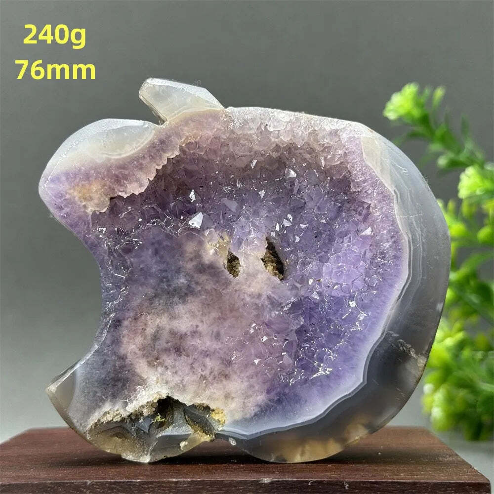 Natural Agate Geode Crystal Cluster Reiki Energy Home Decoration™