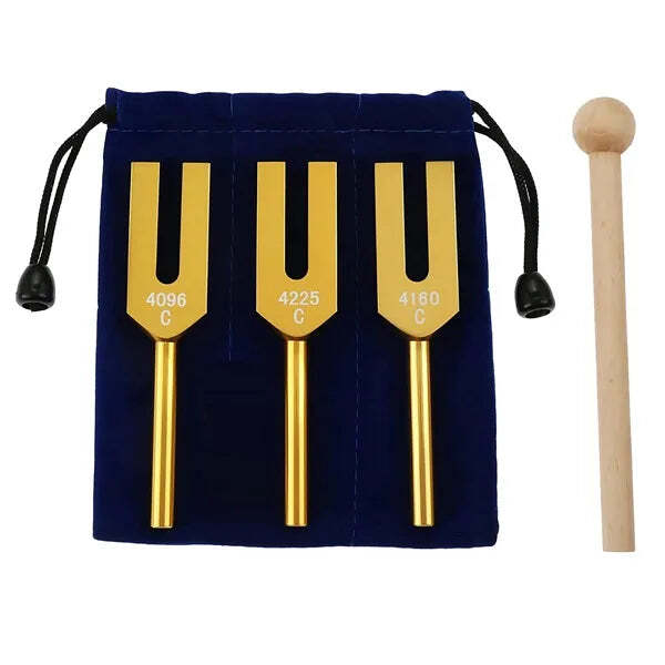 Cloth Bag Aluminum Yoga Change DNA Wooden Hammers Tuning Forks Set™