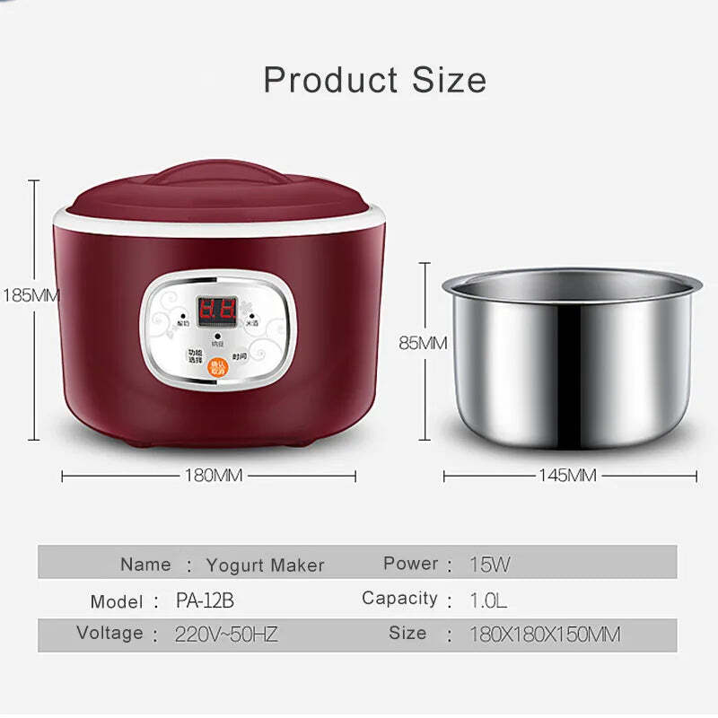 Electric Automatic Yogurt Multifunctional Thermostatic Yogurt Machine Maker ™