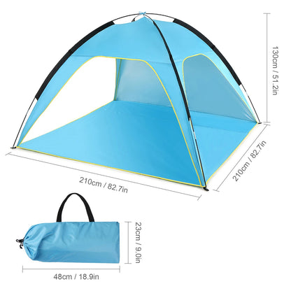 Beach Tent Lightweight Breathable Canopy 50+ UPF Sun Guard Camping SunShadePro™️