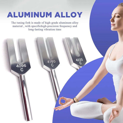 Cloth Bag Aluminum Yoga Change DNA Wooden Hammers Tuning Forks Set™