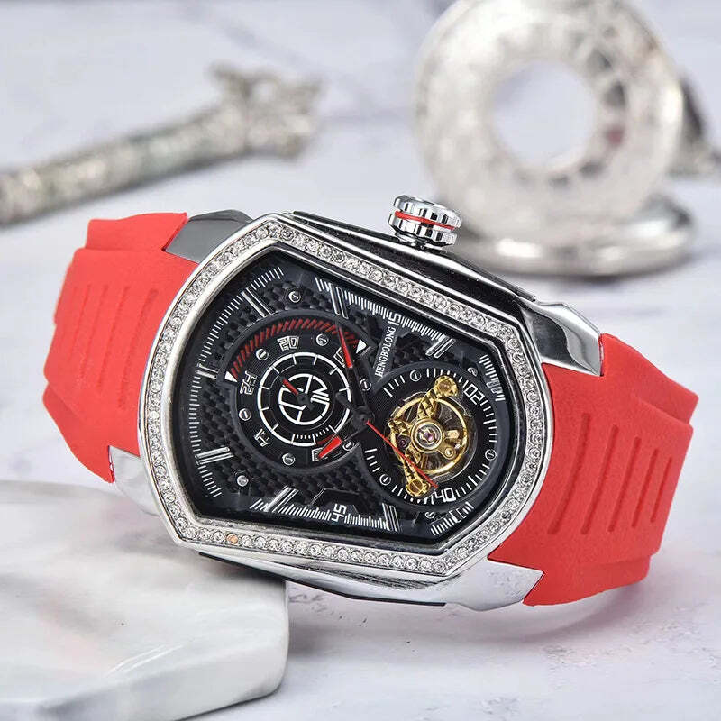 New Model Tourbillon Flywheel Device Mechanical Men's Wristwatch™ Waterproof