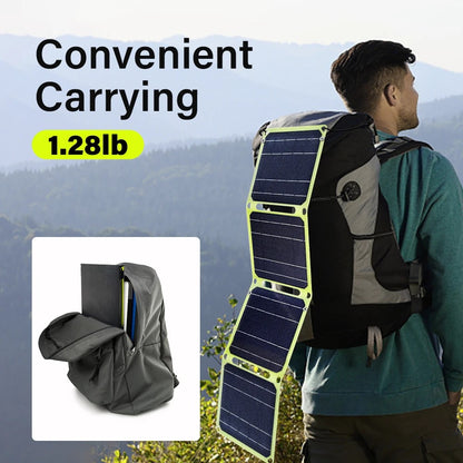 Outdoor Powerful Portable Solar Panel phone charger USB AC