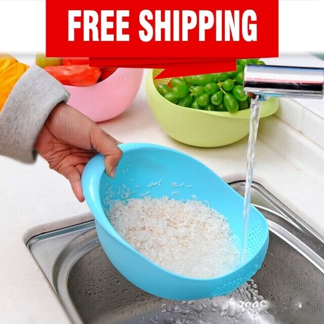 Rice Sieve Plastic Colander Kitchen Drain Basket™️ Ecolo